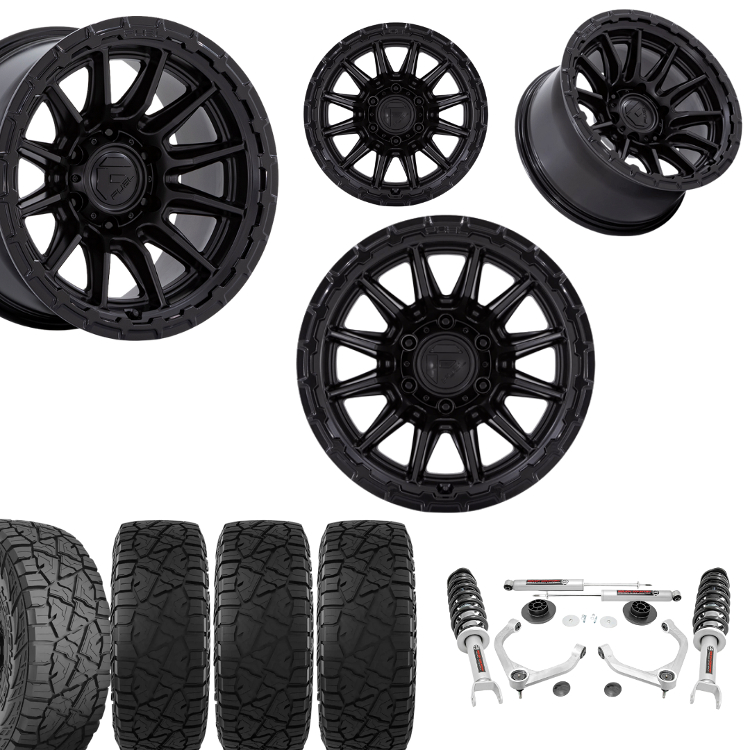 3.5 Inch Lift N3 Bundle w/ 22x10 Blacked Out Wheels & 33in Hercules RT1 - 2wd/4wd