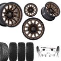 3.5 Inch Lift N3 Bundle w/ 22x10 Black Bronze Wheels & 33in Hercules RT1 - 2wd/4wd