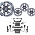 6 inch N3 Bundle w/ 22x12 Platinum Chrome Wheels - No Tires - 4wd