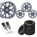 2 inch Level Bundle w/ 20x9 Platinum Chrome Wheels & 33in Nitto Ridge Grapplers- 2wd/4wd