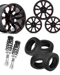 2.5 Level Bundle w/ 20x10 Black Red Wheels & 305 Nitto Recon Grapplers - 4wd