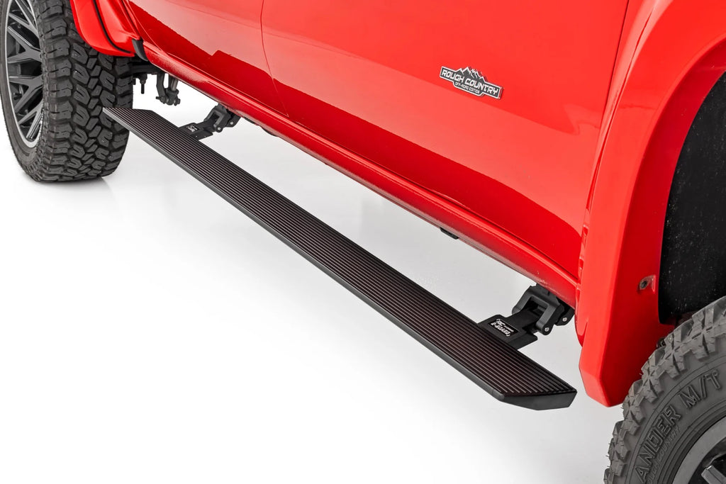 Rough Country Power Running Boards Chevy/GMC 1500/2500HD/3500HD (19-25)