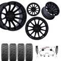 3.5 Inch Lift M1 Bundle w/ 20x10 Blacked Out Wheels & 33in Nitto Recon Grapplers - 2wd/4wd