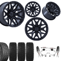 3.5 Inch Lift N3 Bundle w/ 20x10 Matte Black Wheels & 33in Hercules RT1 - 2wd/4wd