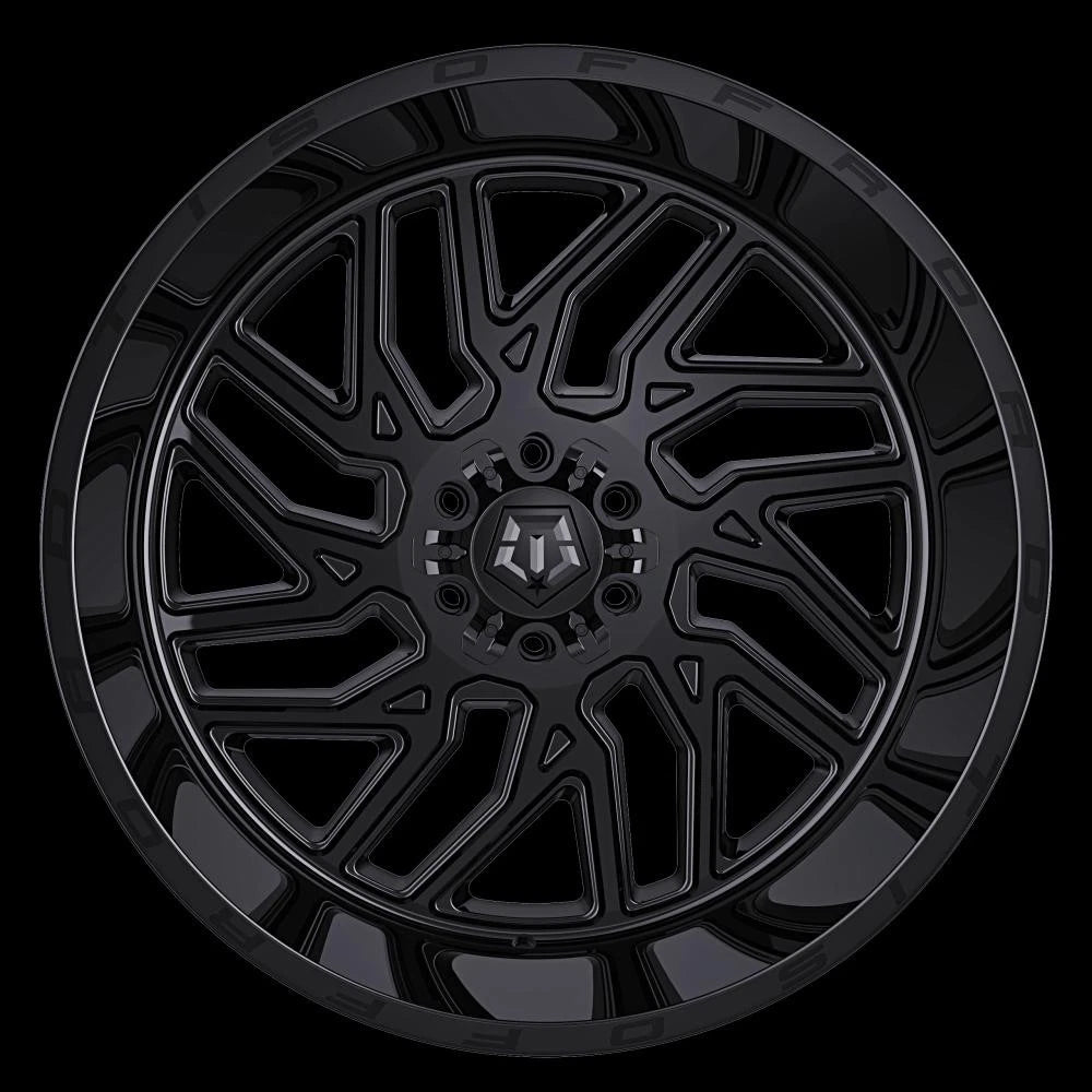 2 inch Level Bundle w/ 20x10 Gloss Black Wheels and 33in TIS TT1 Mud Tires 2wd/4wd