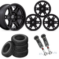 2 inch Level Bundle w/ 20x9 Matte Black Wheels & 33in Nitto Ridge Grapplers - 4wd