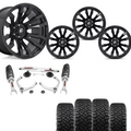 3 inch Lift Bundle N3 w/ 20x9 Black Wheels & 33in Nitto Ridge Grapplers- RAM 1500 4wd