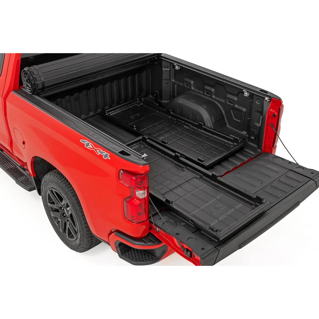 Rough Country Truck Bed Cargo Storage Tray Easy Access | Long Bed Storage Tray