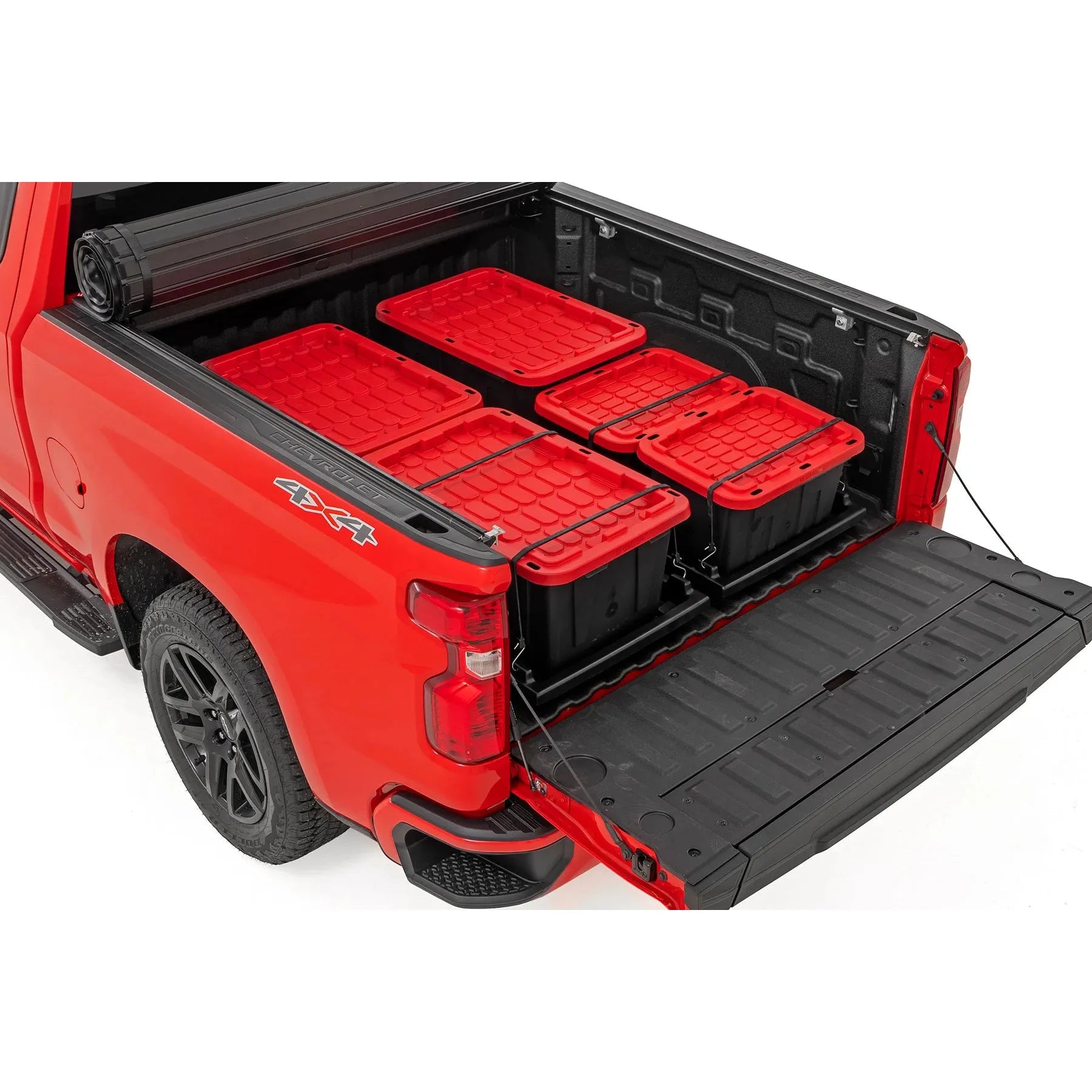Rough Country Truck Bed Cargo Storage Tray Easy Access | Long Bed Storage Tray