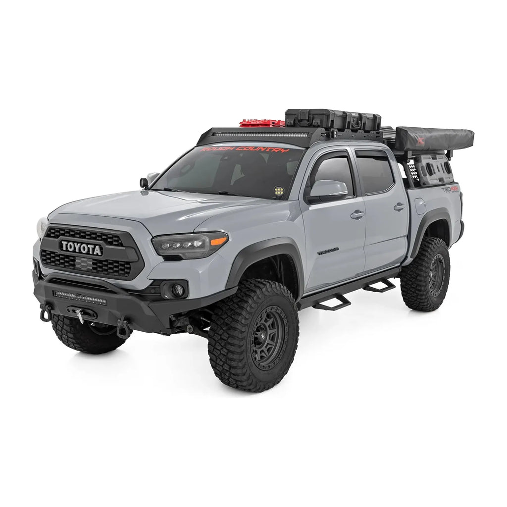 Rough Country SRL2 Adj Aluminum Step Double Cab | Toyota Tacoma 2WD/4WD (2005-2023)