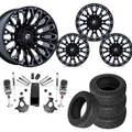 3.5 inch Lift M1 Bundle w/ 22x10 Black Milled Wheels - 33in Nitto Recon Grapplers - 4wd (14-18)
