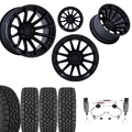 3.5 Inch Lift M1 Bundle w/ 22x10 Black Out Wheels & 33in Toyo AT3 Tires - 2wd/4wd