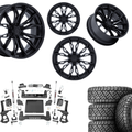 6 inch Bundle w/ 20x10 Black Out Wheels and 35in Nitto Recon Grapplers - 4wd -  2.7 & 3.0 Engine