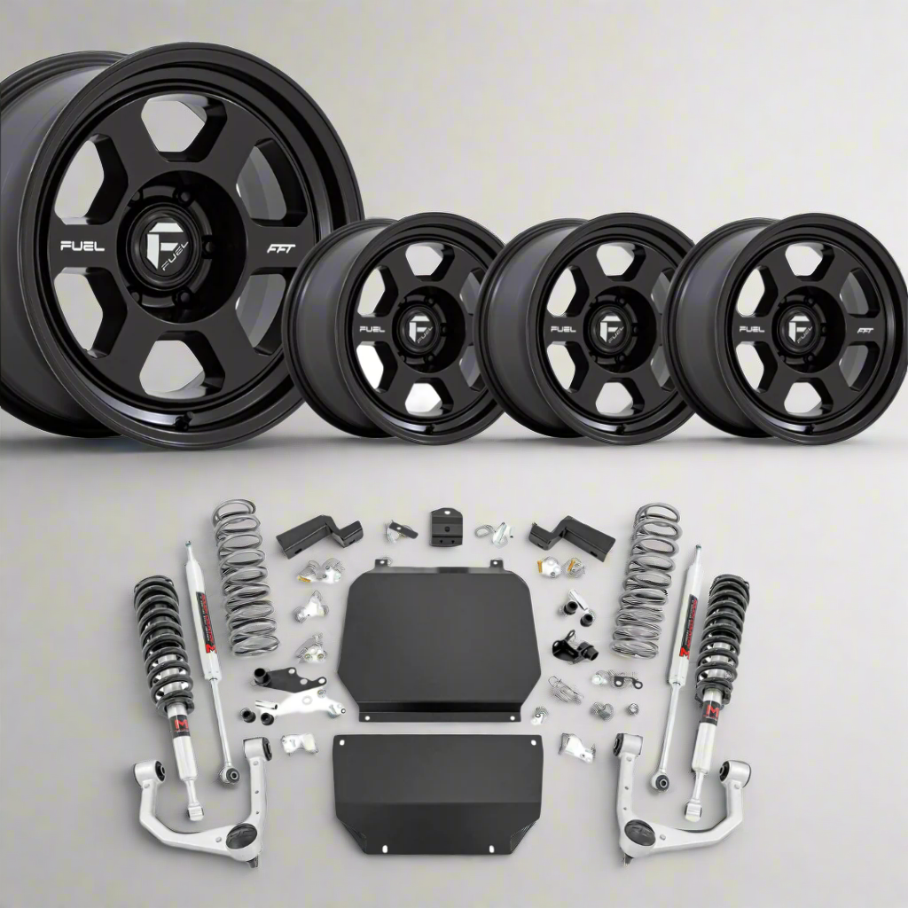 Toyota Tundra Daily Rider Bundle 3.5 inch Lift Kit w/ 18x8.5 Wheels