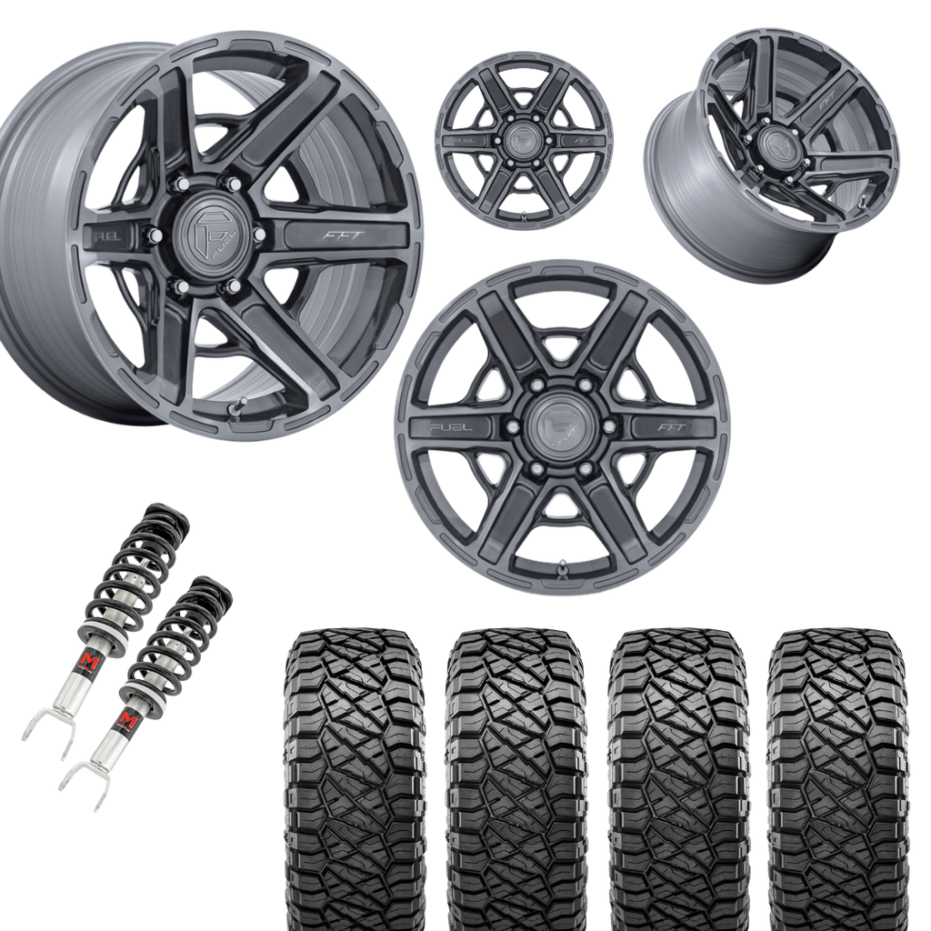 2 in Level Bundle w/ 20x10 Platinum Wheels & 33in Nitto Ridge Grapplers - 2wd/4wd