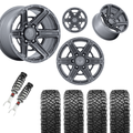 2 in Level Bundle w/ 20x10 Platinum Wheels & 33in Nitto Ridge Grapplers - 2wd/4wd