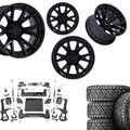 6 inch Bundle w/ 20x10 Black Out Wheels and 35in Nitto Recon Grapplers - 4wd -  2.7 & 3.0 Engine