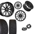 2 inch Level Bundle w/ 22x9.5 Gloss Black Wheels & 305x45x22 Toyo Proxes Tires - 2wd/4wd